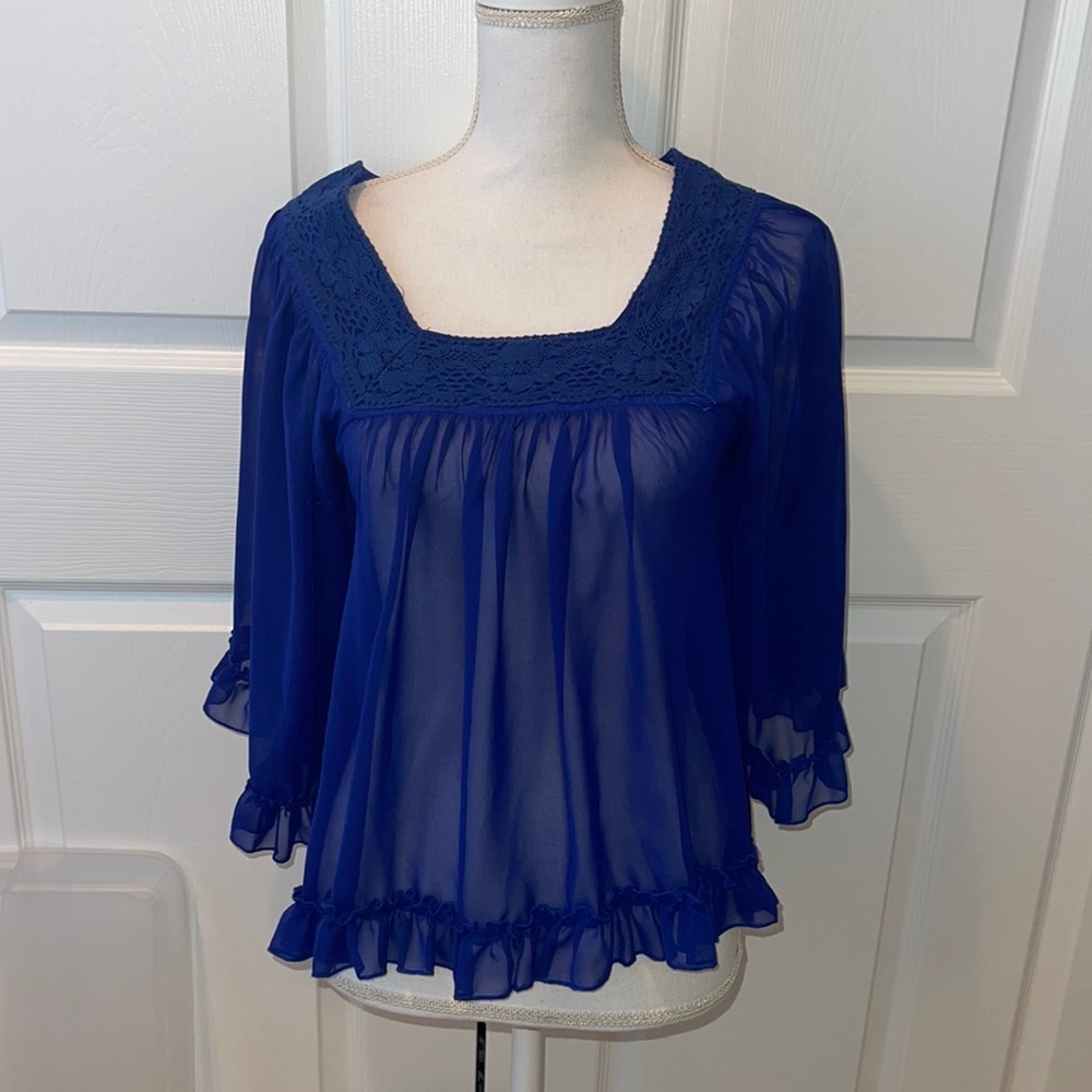 Colbat blue blouse paprika